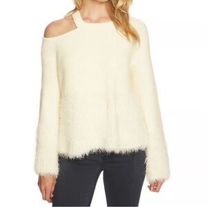 1. State Cream Off-the-Shoulder Sweater